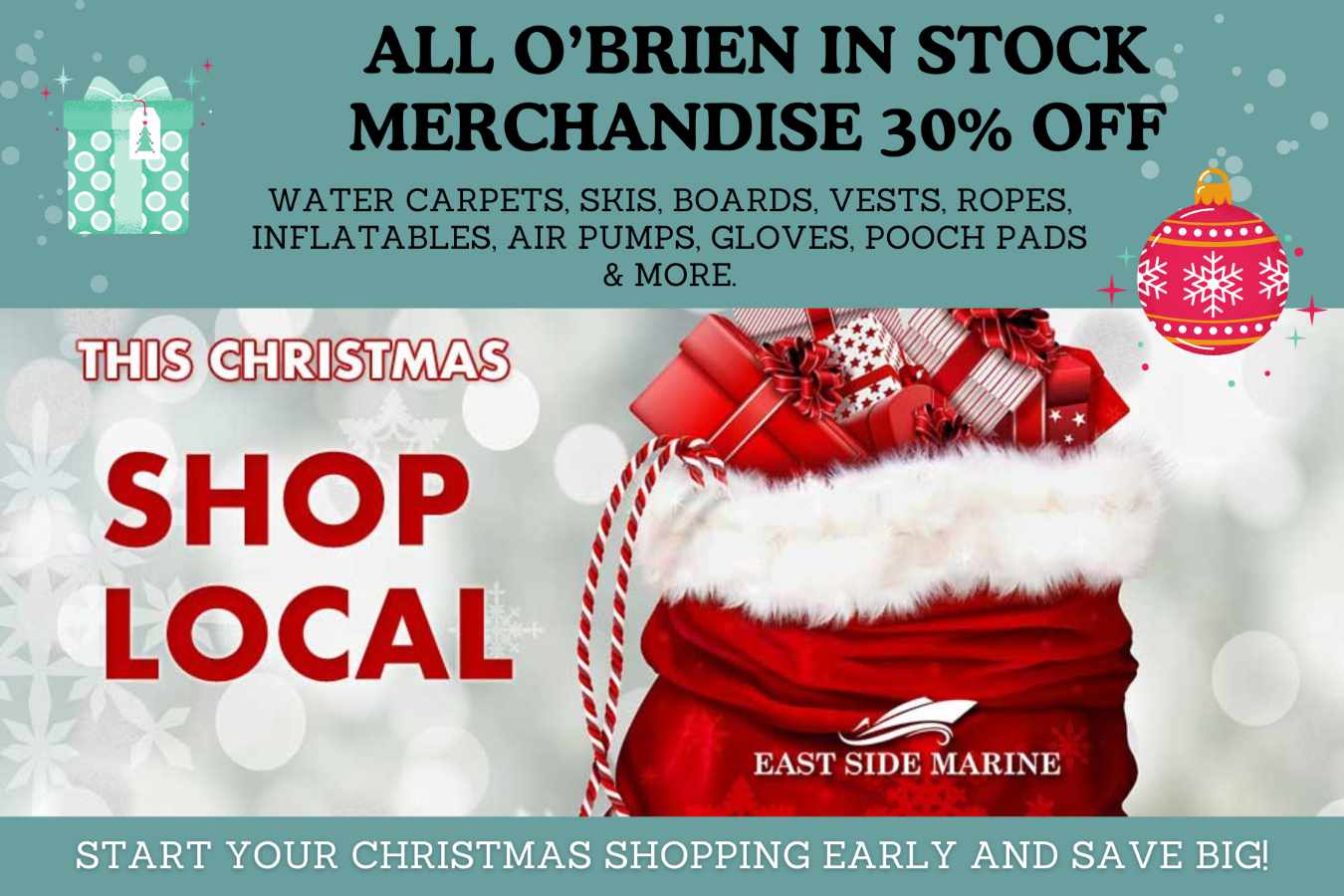 Christmas Shopping 30% Off O'Brien