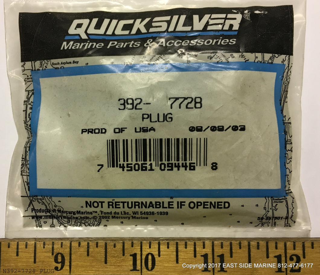 392-7728 Fill Plug for Sale